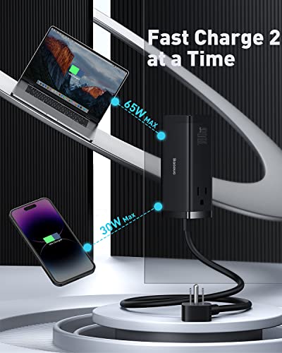 Baseus 100W GaN3 Pro Desktop Charger Power Strip US Plug Charging