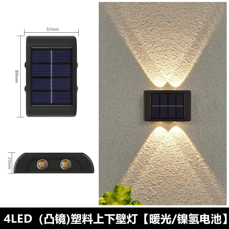 Solar Outdoor Wall Light for Home Garden Decoration