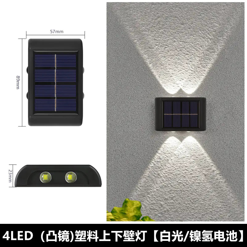 Solar Outdoor Wall Light for Home Garden Decoration