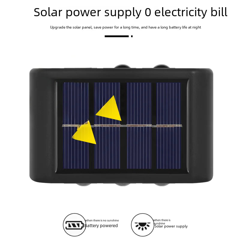 Solar Outdoor Wall Light for Home Garden Decoration