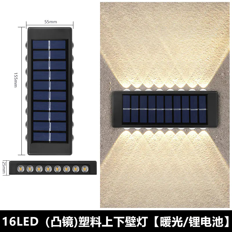 Solar Outdoor Wall Light for Home Garden Decoration