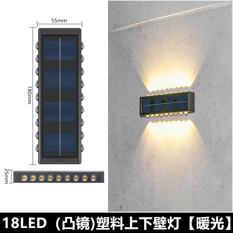 Solar Outdoor Wall Light for Home Garden Decoration