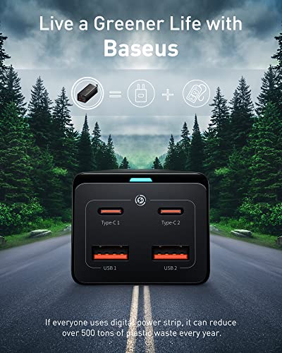 Baseus 100W GaN3 Pro Desktop Charger Power Strip US Plug Charging