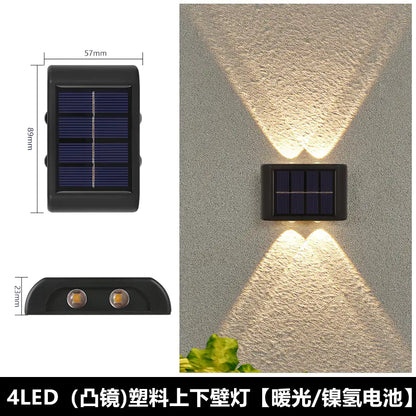 Solar Outdoor Wall Light for Home Garden Decoration