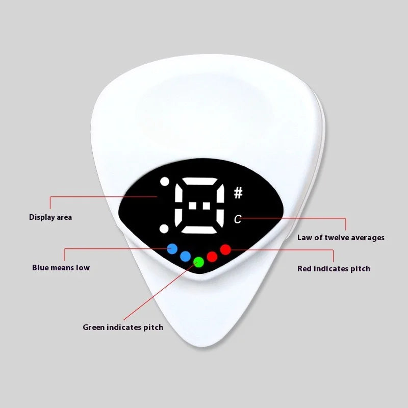 Multifunctional Guitar Pick Tuner