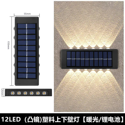 Solar Outdoor Wall Light for Home Garden Decoration