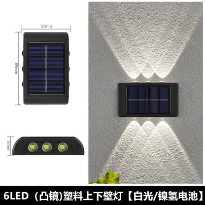Solar Outdoor Wall Light for Home Garden Decoration