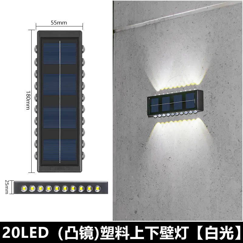 Solar Outdoor Wall Light for Home Garden Decoration