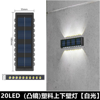 Solar Outdoor Wall Light for Home Garden Decoration
