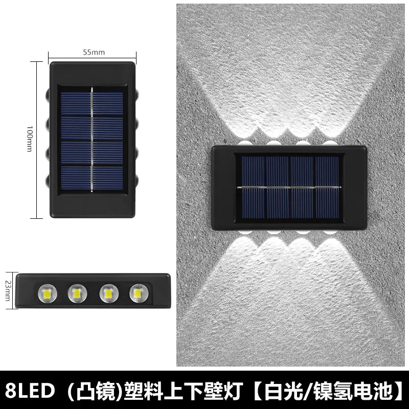 Solar Outdoor Wall Light for Home Garden Decoration