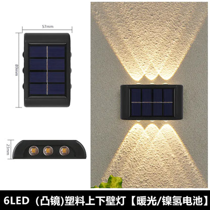 Solar Outdoor Wall Light for Home Garden Decoration