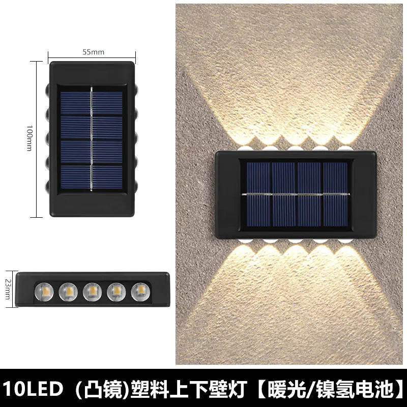Solar Outdoor Wall Light for Home Garden Decoration