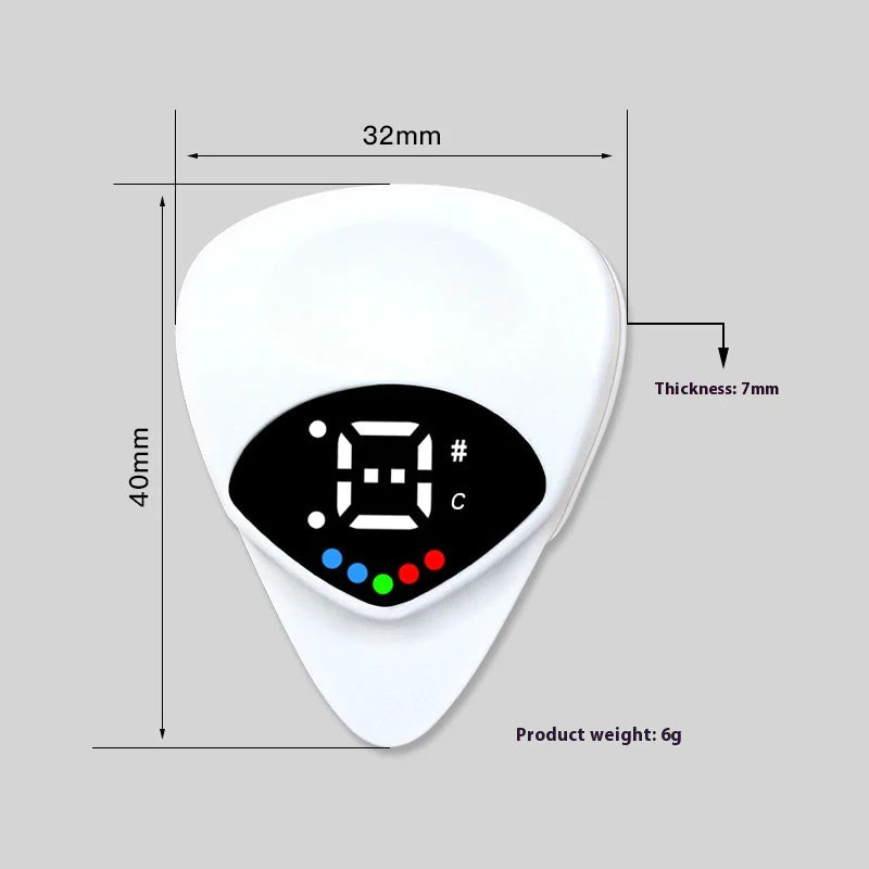 Multifunctional Guitar Pick Tuner