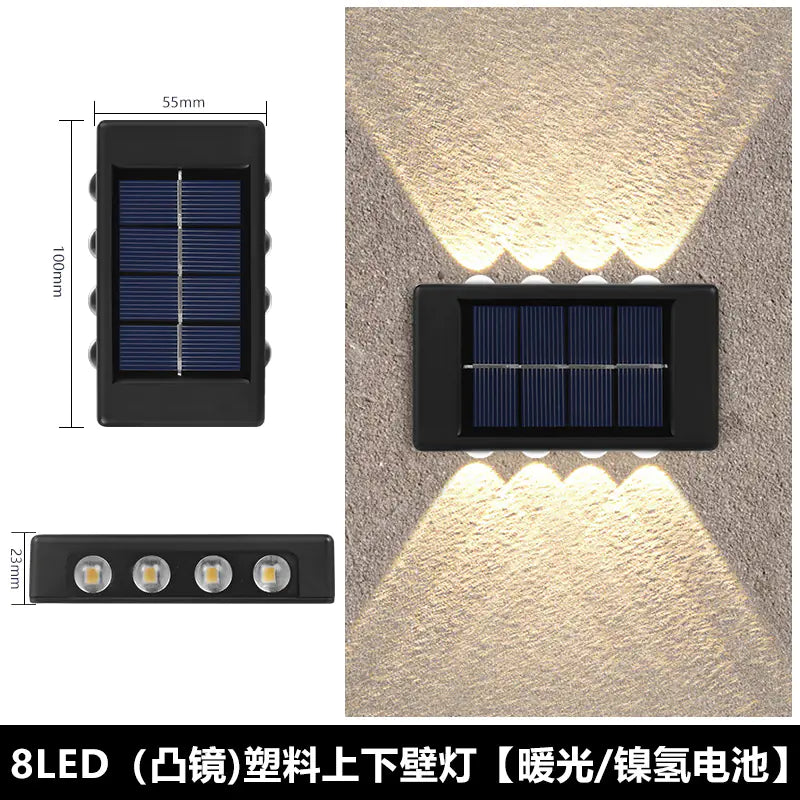 Solar Outdoor Wall Light for Home Garden Decoration