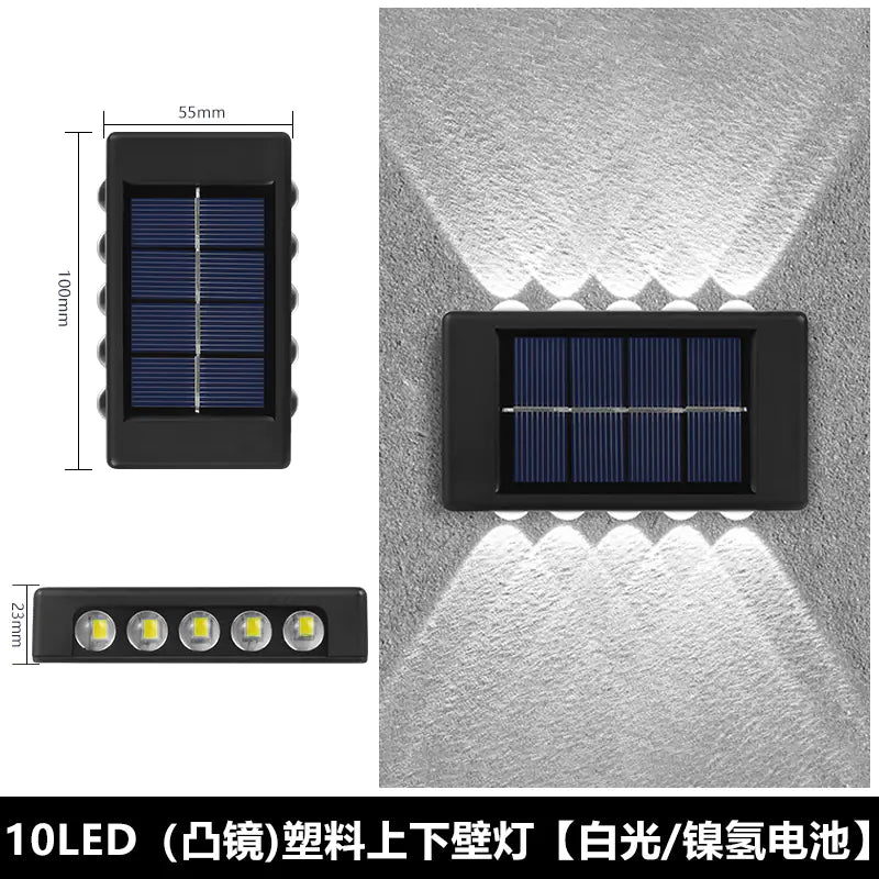 Solar Outdoor Wall Light for Home Garden Decoration