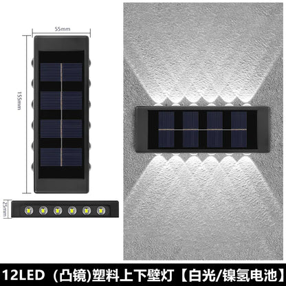 Solar Outdoor Wall Light for Home Garden Decoration